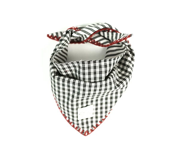 Pēnut Black & White Ear Snood, Bandana & Walk Pouch