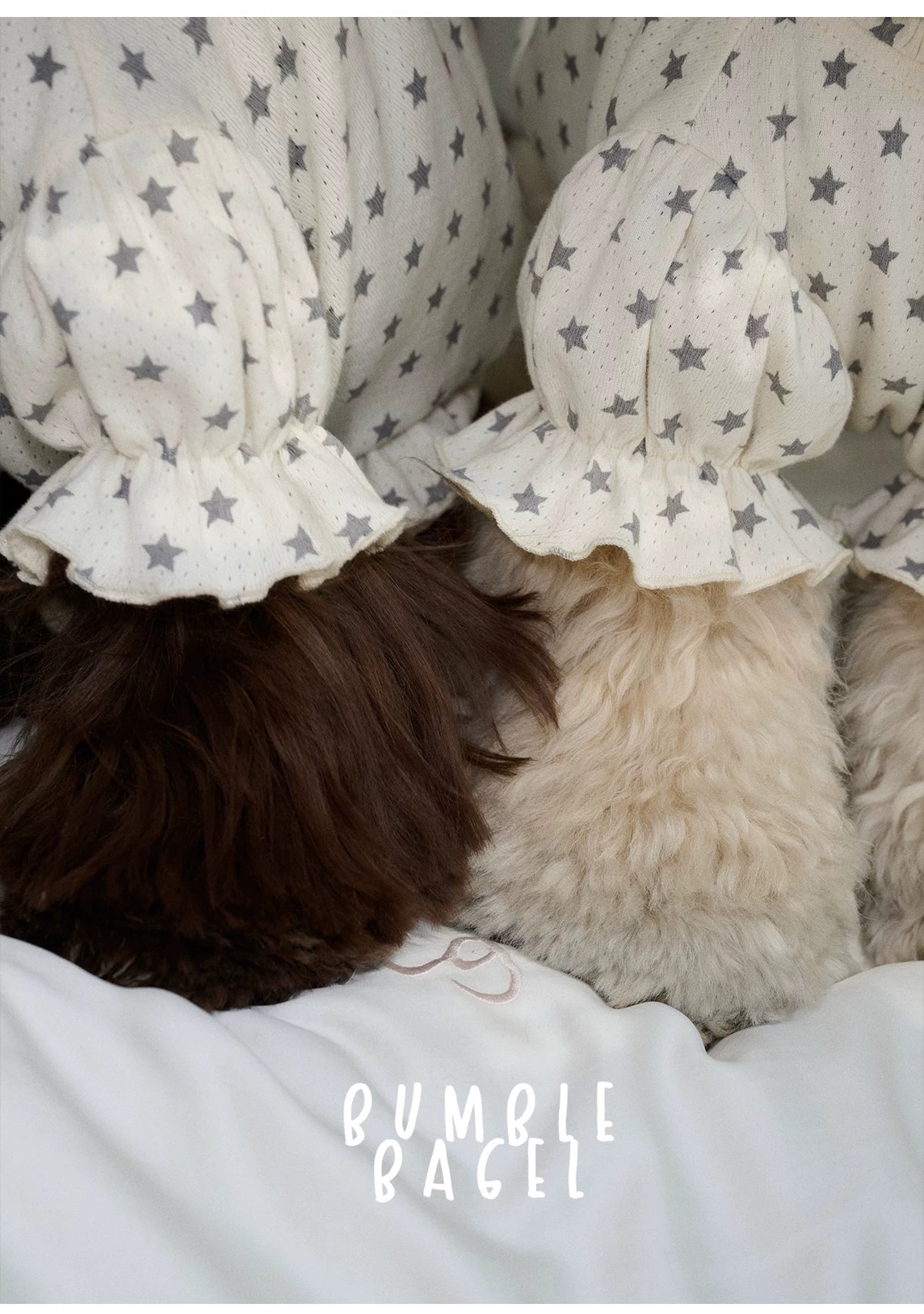 Bumble Bagel Starry Serenade Puff Sleeve Romper