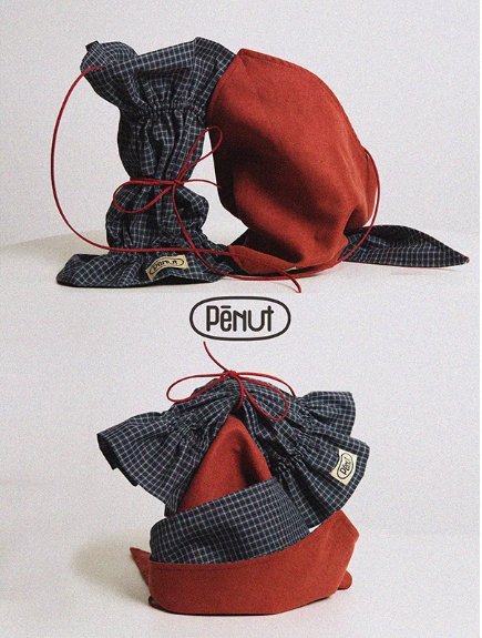 Pēnut Christmas Apple Check Ear Snood & Bandana