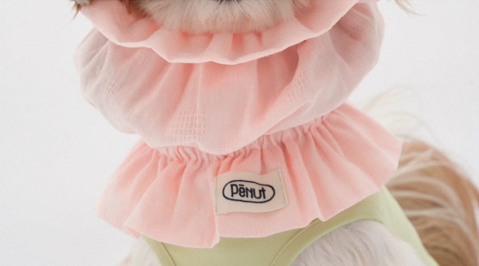 Pēnut Summer Bubble Cotton Ear Snood- Green & Pink Tones