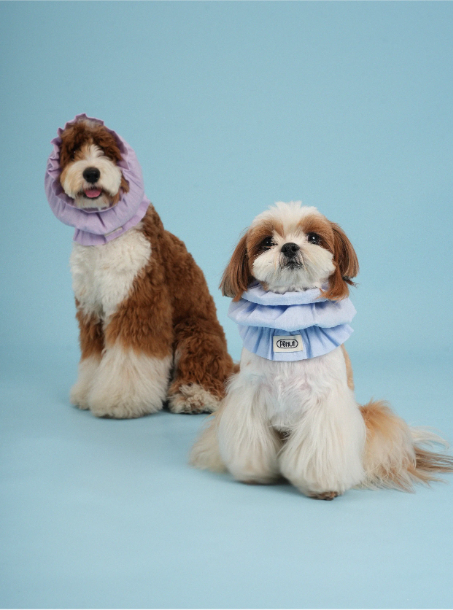 Pēnut Summer Bubble Cotton Ear Snood- Blue & Purple Tones