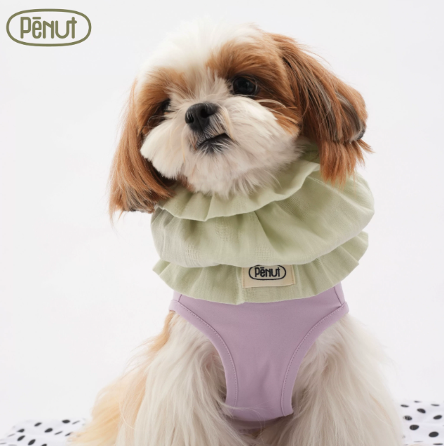 Pēnut Summer Bubble Cotton Ear Snood- Green & Pink Tones