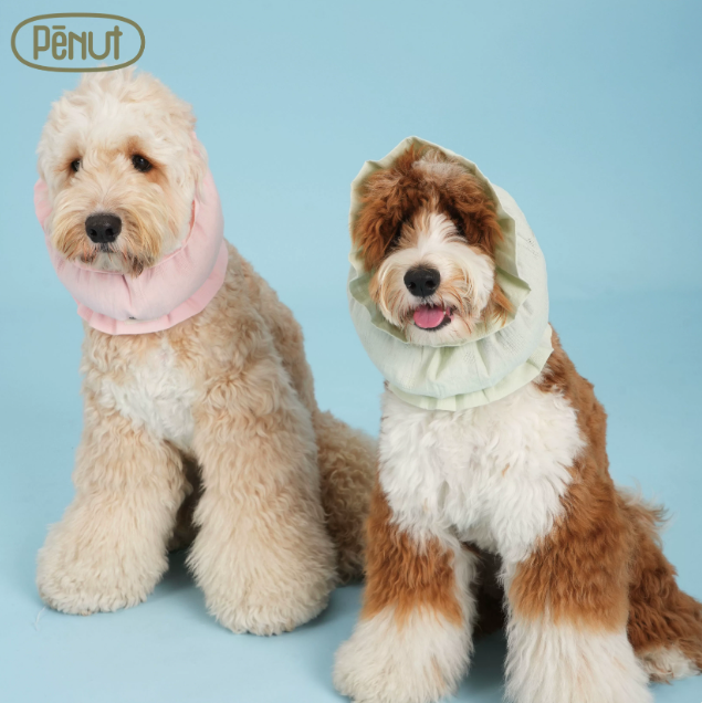 Pēnut Summer Bubble Cotton Ear Snood- Green & Pink Tones
