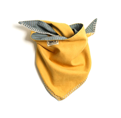 Pēnut Yellow & Blue Ear Snood & Bandana