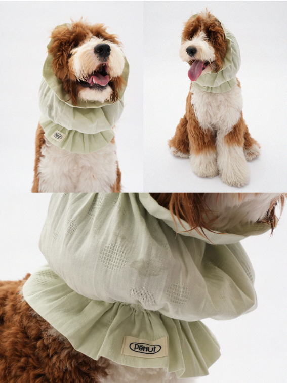 Pēnut Summer Bubble Cotton Ear Snood- Green & Pink Tones