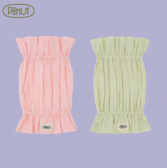 Pēnut Summer Bubble Cotton Ear Snood- Green & Pink Tones