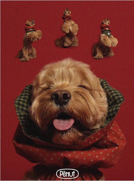 Pēnut Holiday Berry Ear Snood & Bib-Style Bandana