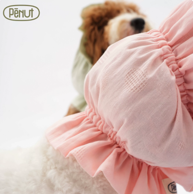 Pēnut Summer Bubble Cotton Ear Snood- Green & Pink Tones